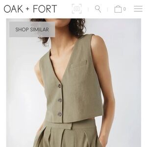 Oak + Fort Cropped Vest